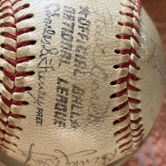 1973 Philadelphia Phillies Team Signed Baseball with letter - Picture 5 of 13